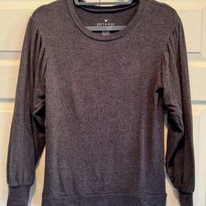 American Eagle Soft & Sexy Plush Gray Sweater